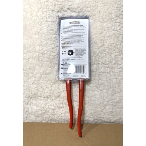 Crescent Tongue & Groove Plier V-Jaw Black Oxide Red 12" RT412CVN-05 - NEW - Picture 4 of 5